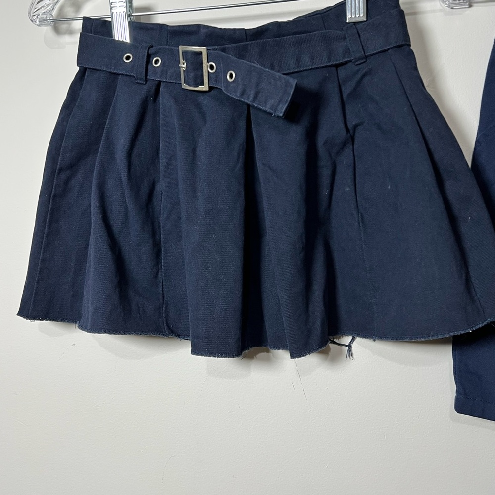 Kids Navy Blue Skirt & Shorts Bundle - Picture 2 of 9